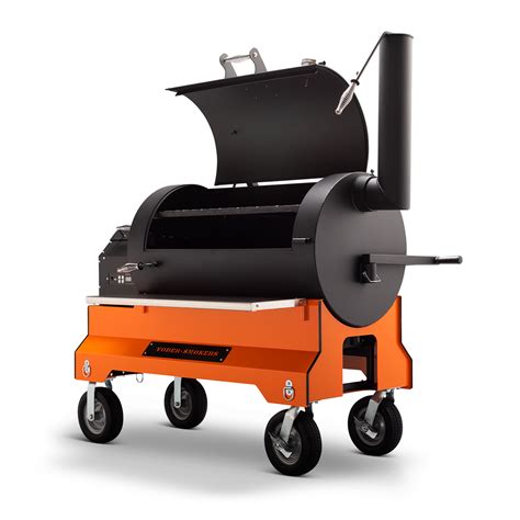 Yoder Smokers Ys 1500s Competition Pellet Grill Orange Smokin Deal Bbq