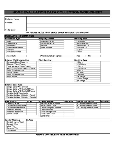 2022 Home Evaluation Form Fillable Printable Pdf And Forms Handypdf