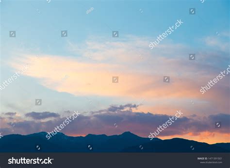 Soft Sunset Sky Pink Gold Clouds Stock Photo 1471391501 Shutterstock