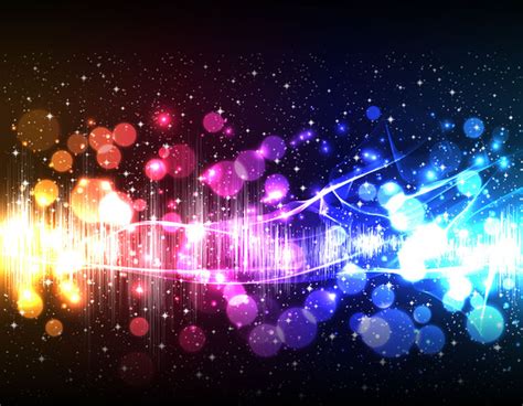 Colorful Lighting Background Vectors Graphic Art Designs In Editable