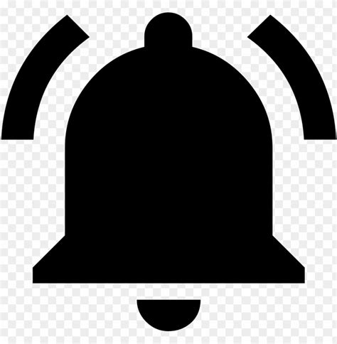 Notification Bell Black PNG Image With Transparent Background TOPpng