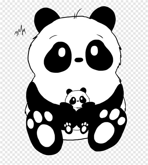 Giant Panda Bear Pandas Drawing Doodle Doodle Art Panda White Face