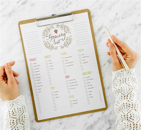 Free Editable Grocery List Printable Pdf Grocery List Printable Sexiz Pix