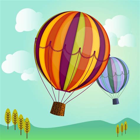 Draw A Hot Air Balloon In Illustrator Fun With 3d