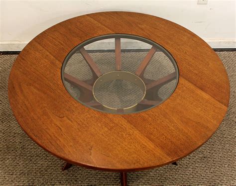 Chairside table oval end table tables with storage modern square, source: Mid-Century Modern Broyhill Brasilia Danish Modern Round ...