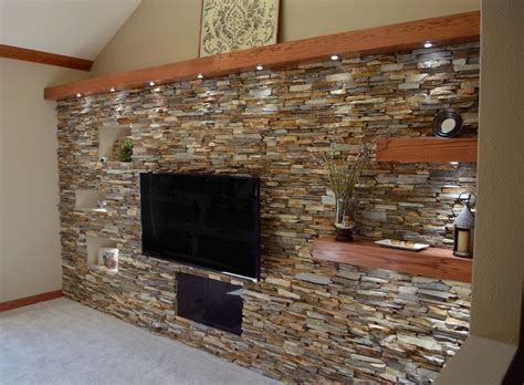 Wall panelling can be functional or serving technical wall panelling for a home is majorly for a better décor. Ledgestone fireplace surround interior stone veneer mantel ...