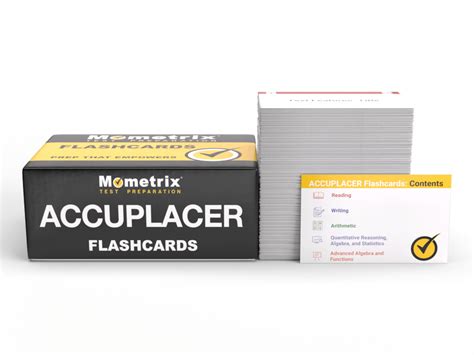 Accuplacer Study Cards With Accuplacer Practice Questions