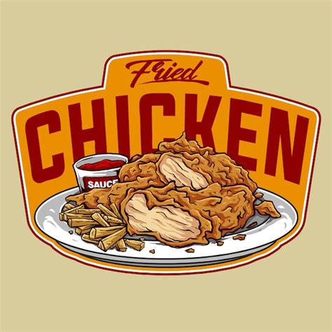 Premium Vector Vector Of Delicious Fried Chicken Logo Badges