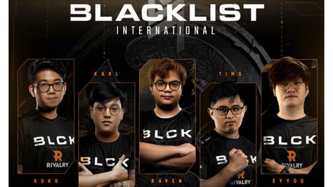 Blacklist Intl Expands To Dota 2 Activates Merch And Apparel Venture