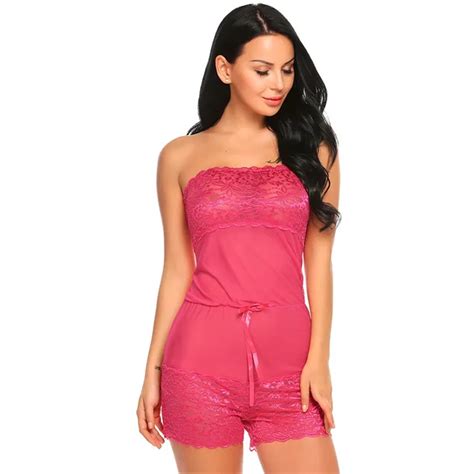 Avidlove Women Sexy One Piece Lingerie Underwear Sheer Lace Nightwear Sleepwear Plus Size