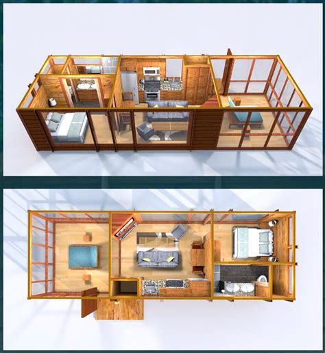 Cabin 8x12 Tiny House Plans Pic Loaf