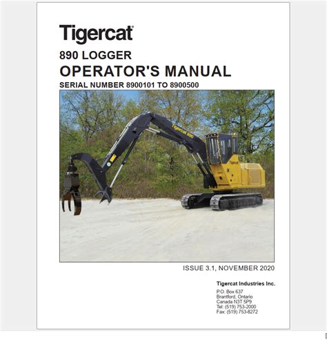 Tigercat Logger Operator Service Manuals Pdf