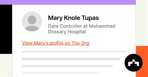 Mary Knole Tupas Data Controller At Mohammad Dossary Hospital The Org