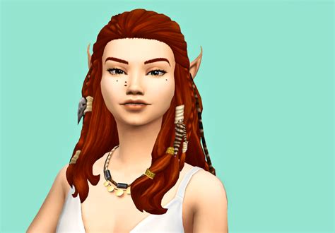 Lobelia Hair By Teanmoon Hair Comes In Ea Colors ♥teanmoon♥ Die Sims Sims Cc Female