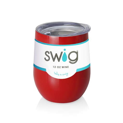 Red Swig 12 Oz Insulated Wine Cup With Lid