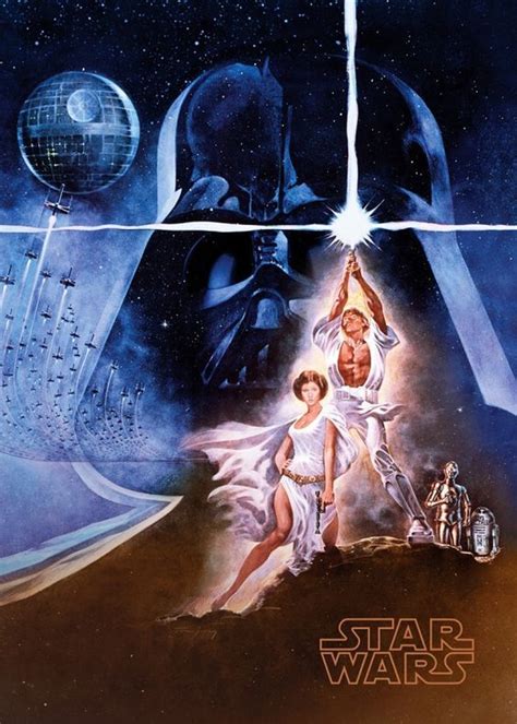 A New Hope Poster By Star Wars Displate Star Wars Movies Posters