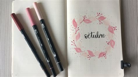 BULLET JOURNAL EDICION OCTUBRE 2018 TresTulipanesRojos YouTube