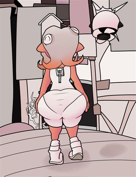 Rule 34 Agent 8 Splatoon Back View Big Ass Huge Ass Octoling