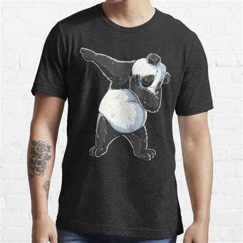 Dabbing Panda T Shirt Print Dab Bear Dance Men Women Kids T Shirt For