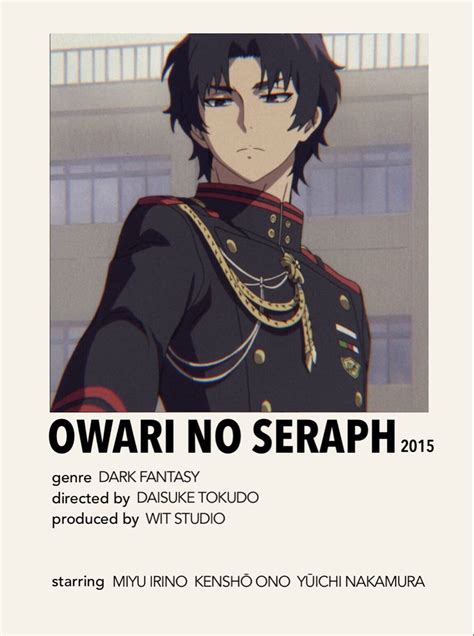 Owari No Seraph Seraph Of The End Anime Minimal Room Wall Poster