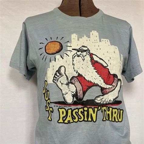 1970s Robert Crumb Mr Natural ‘just Passin Thru’ T Sh Gem