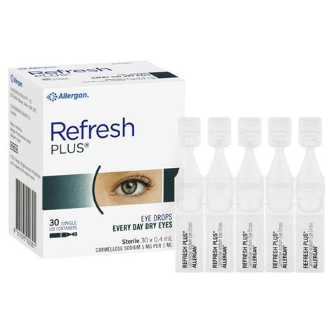 1 using eye drops in your eyes. Buy Refresh Plus Eye Drop 0.4ml 30 Vials Online at Chemist ...