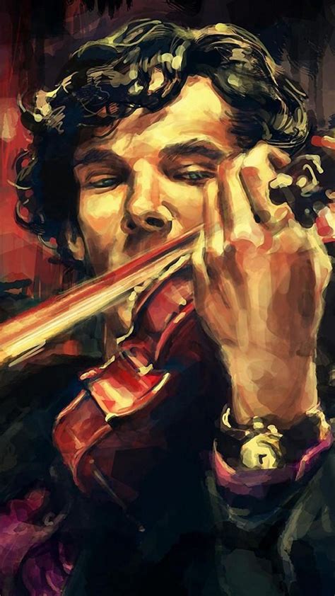 Wallpapers Sherlock Holmes Violinist Drawing Violist Fan Art