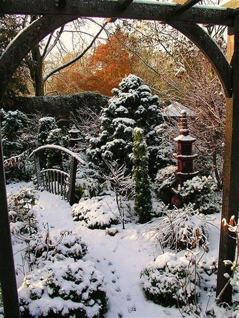 Amazing Winter Garden Landscape 48 Sweetyhomee