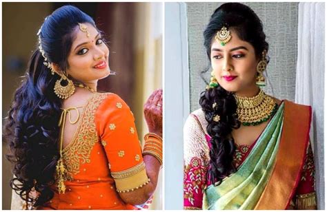 Hairstyle For Girls On Saree