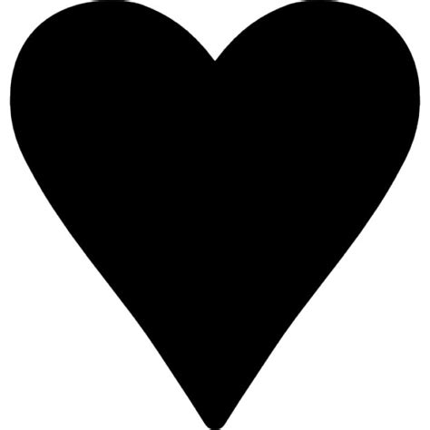 Coeur Noir Symbole De Lamour Télécharger Icons Gratuitement