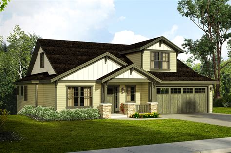 New Craftsman House Plan For A Downhill Sloped Lot Associated Designs