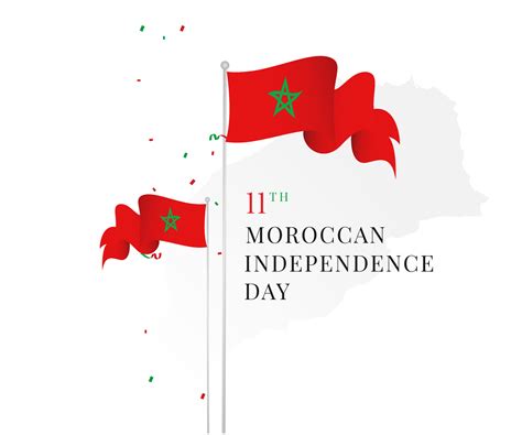 Fête De Lindépendance Marocaine Le 11 Janvier Bonne Fête Nationale