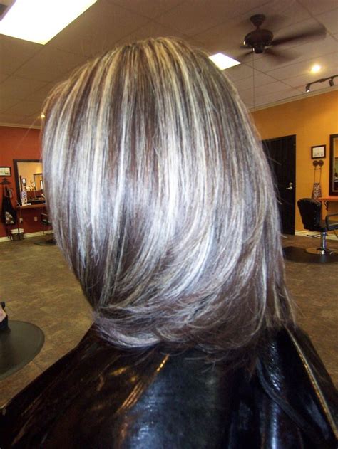 Cover your scalp with this paste and go all the way down. Amazing Silver Highlights! | Gray hair highlights, Hair ...