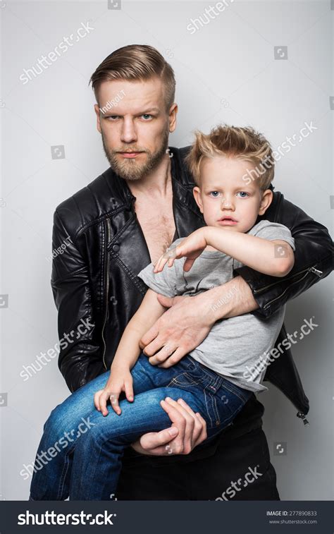Portrait Little Boy His Father Fathers Stock Photo 277890833 Shutterstock