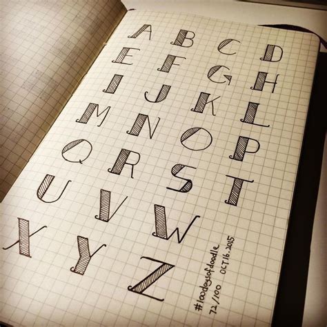 Tiantian Xu On Instagram 100daysofdoodle Typography Letterpractice