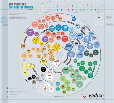 100 Websites That Rule The World Daily Infographic