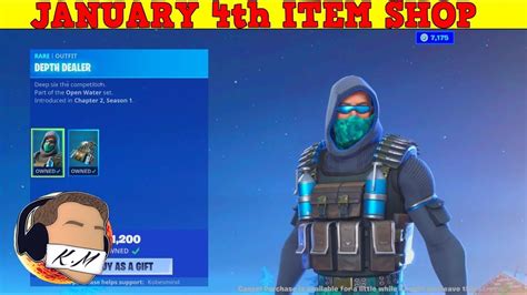 What items are in the fortnite item shop? Fortnite Item Shop (January 4th) | *NEW* DEPTH DEALER SKIN ...