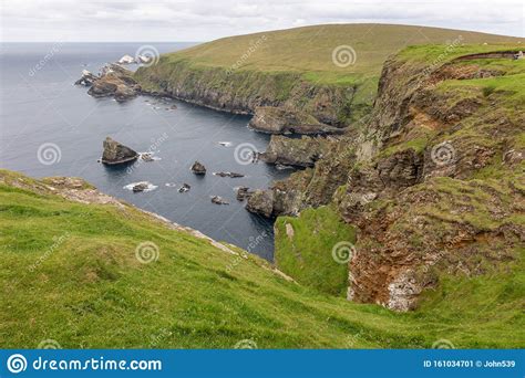 Coastal View Just Outside Of Lerwick Shetland Isles Scotland Great