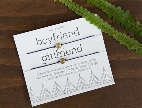 This is especially important if you live with your boyfriend. Boyfriend Girlfriend Matching Set of Two Friend Bracelets Gift for Boyfriend long distance ...