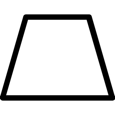 Basic Geometrical Shape Trapezium Trapezoid Icon Download On