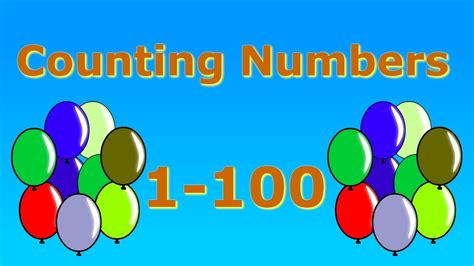 Counting Numbers 1 100 Youtube