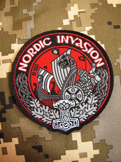 Nordic Invasion Tactical Morale Patch Chevron Army Ebay