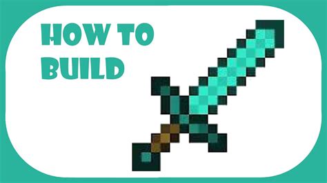 How To Build Huge Diamond Sword Mcpe Youtube