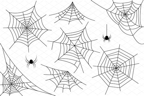Ai+PNG..Halloween spider web. Vector | Illustrator Graphics ~ Creative