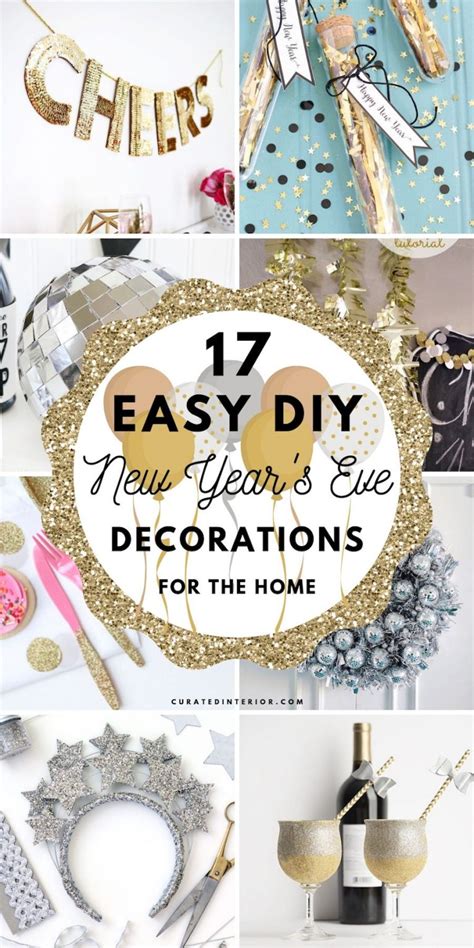 17 Easy Diy New Years Eve Decorations To Make At Home