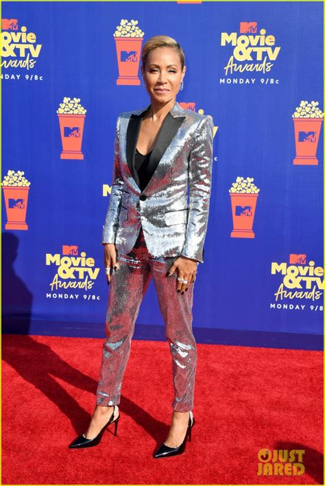 Jada Pinkett Smith Rocks Silver Suit For Mtv Movie And Tv Awards 2019