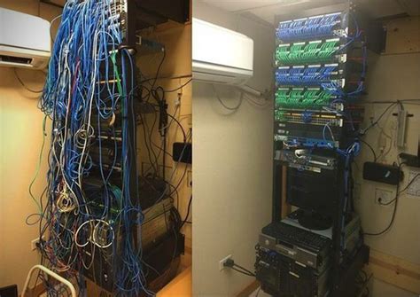 Perfectly Organized Server Cables And 10 More Clean Cable Setups It