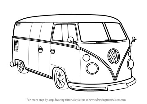 Learn How To Draw A Volkswagen Van