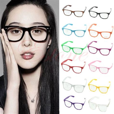 Fashioncoolunisexclearlenswayfarernerdgeekglasseseyewearformenwomen Geek Glasses