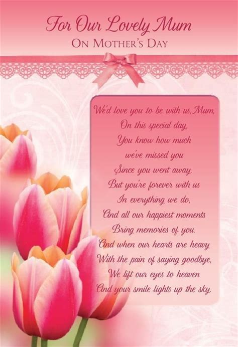 Mothers Day Graveside Bereavement Memorial Cards Variety Ebay Birthday In Heaven Mom Mom In